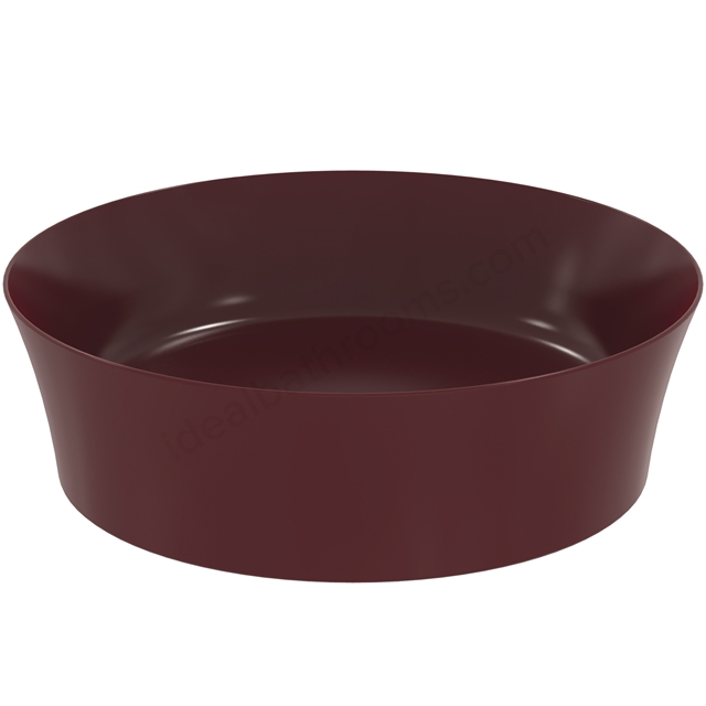 Atelier Ipalyss 40cm round vessel washbasin without overflow; pomegranate