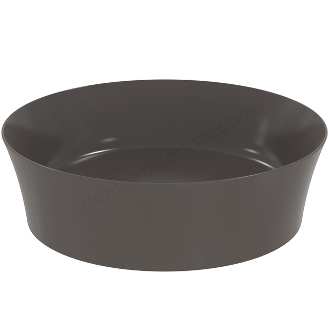 Atelier Ipalyss 40cm round vessel washbasin without overflow; slate grey