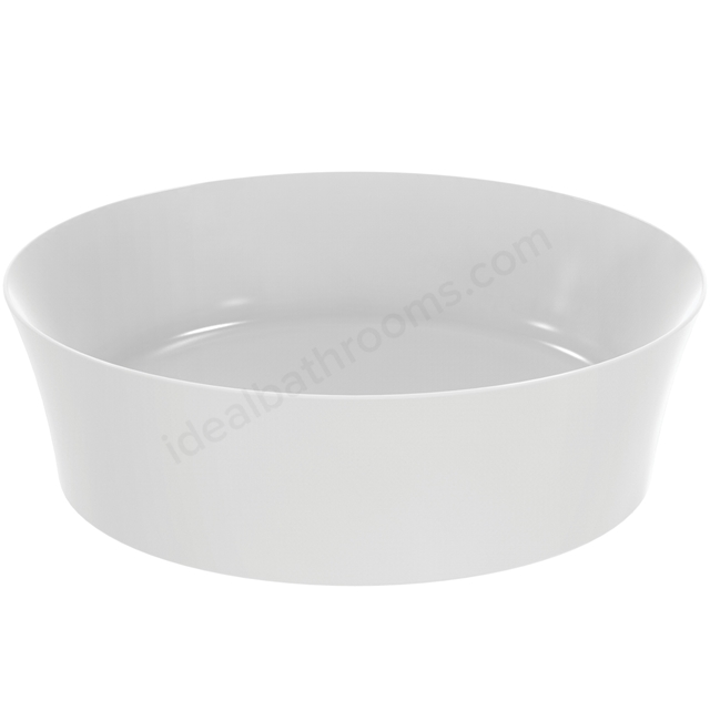 Atelier Ipalyss 40cm round vessel washbasin without overflow; silk white