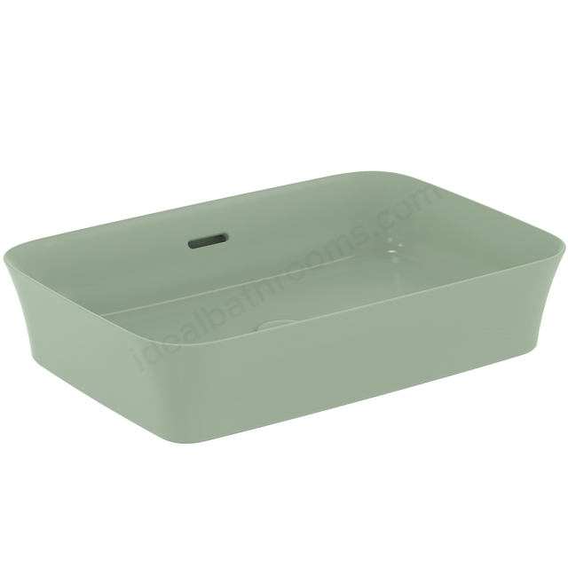 Atelier Ipalyss 55cm rectangular vessel washbasin with overflow; sage