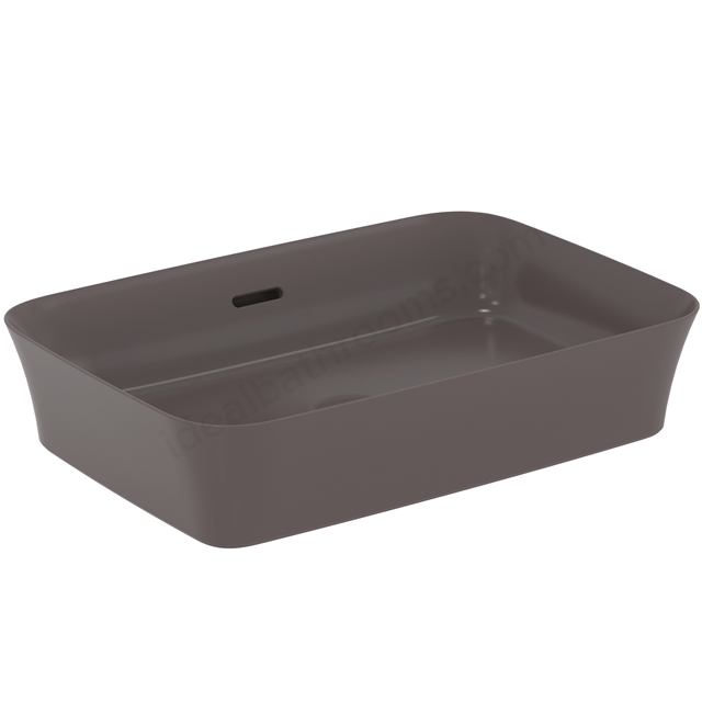 Atelier Ipalyss 55cm rectangular vessel washbasin with overflow; slate grey
