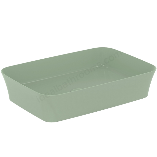 Atelier Ipalyss 55cm rectangular vessel washbasin without overflow; sage