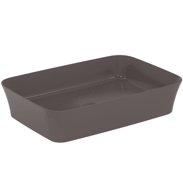 Atelier Ipalyss 55cm rectangular vessel washbasin without overflow; slate grey