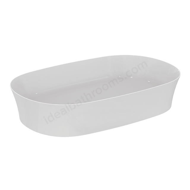 Atelier Ipalyss 60cm oval vessel washbasin without overflow; white