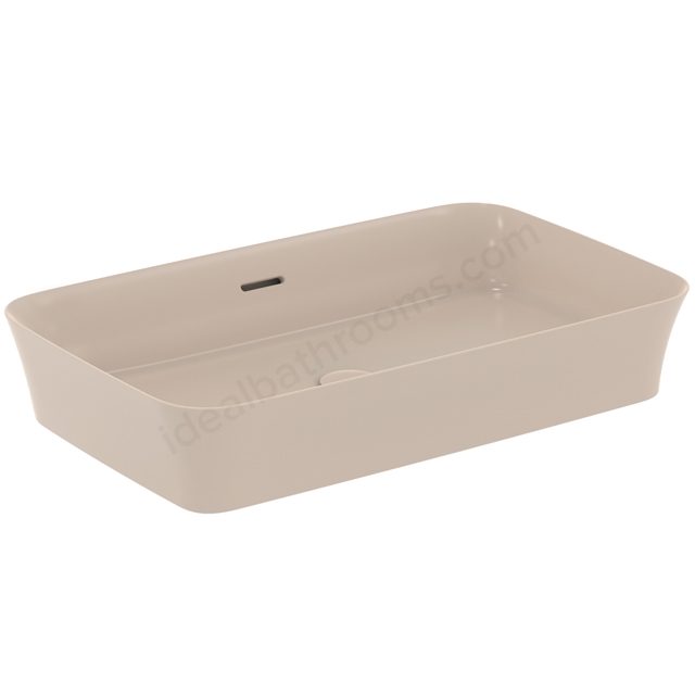 Atelier Ipalyss 65cm rectangular vessel washbasin with overflow; mink