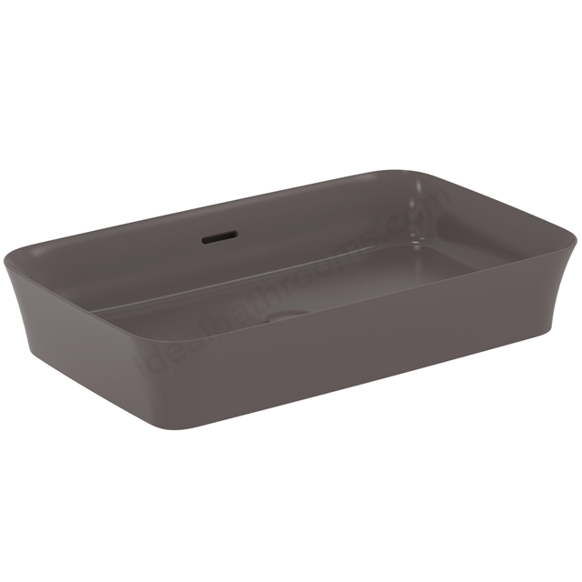 Atelier Ipalyss 65cm rectangular vessel washbasin with overflow; slate grey