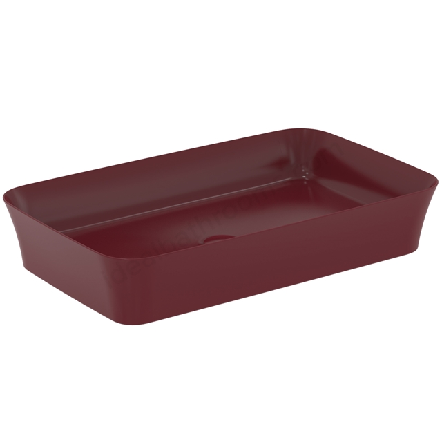 Atelier Ipalyss 65cm rectangular vessel washbasin without overflow; powder