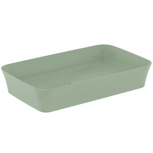 Atelier Ipalyss 65cm rectangular vessel washbasin without overflow; sage