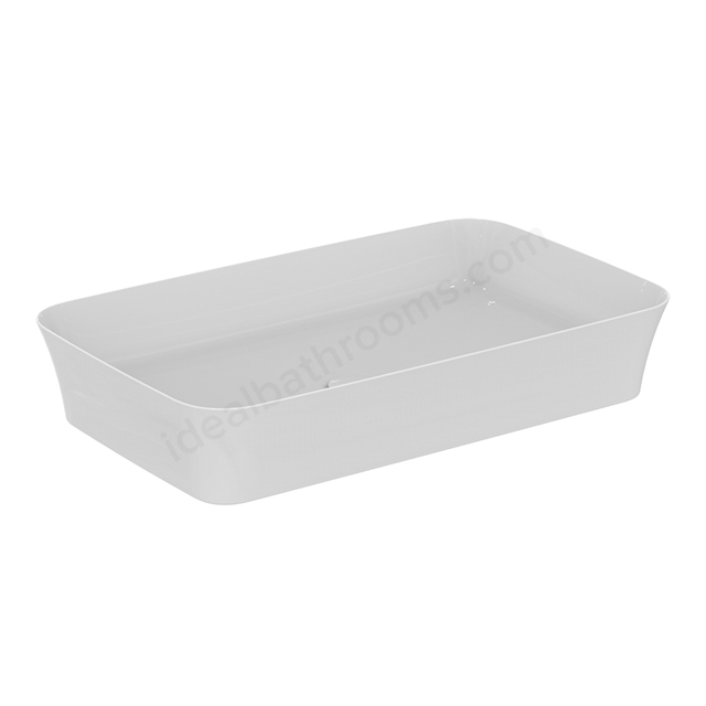 Atelier Ipalyss 65cm rectangular vessel washbasin without overflow; white
