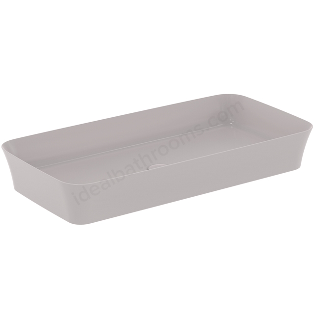 Atelier Ipalyss 80cm rectangular vessel washbasin without overflow; concrete