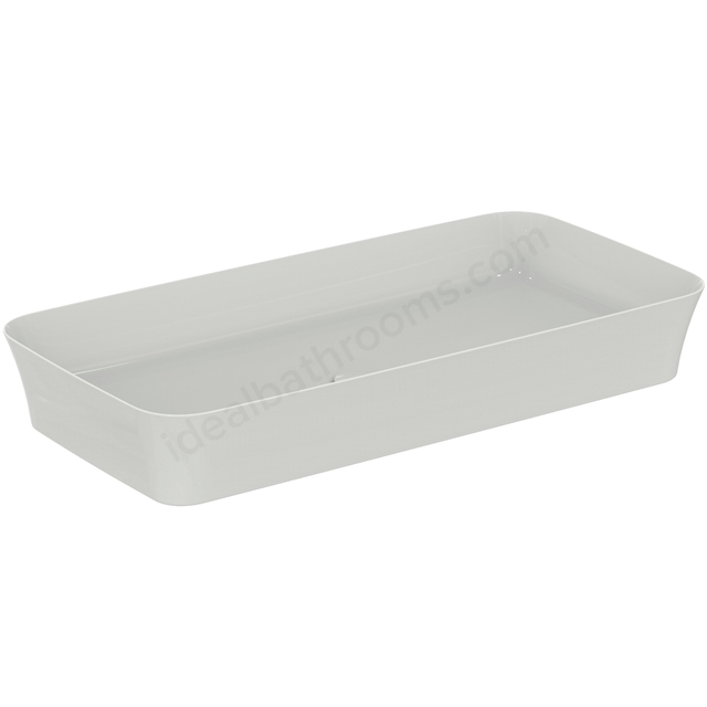 Atelier Ipalyss 80cm rectangular vessel washbasin without overflow; white