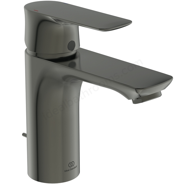 Atelier Connect Air Grande single lever basin mixer with pop-up waste; magnetic grey