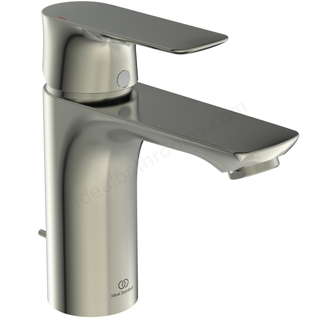 Atelier Connect Air Grande single lever basin mixer with pop-up waste; silver storm