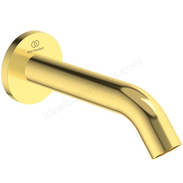 Atelier Joy 160mm wall spout; brushed gold