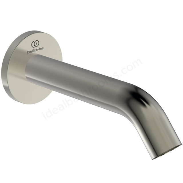 Atelier Joy 160mm wall spout; silver storm