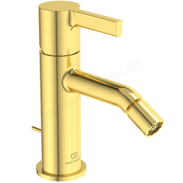 Atelier Joy single lever bidet mixer; brushed gold