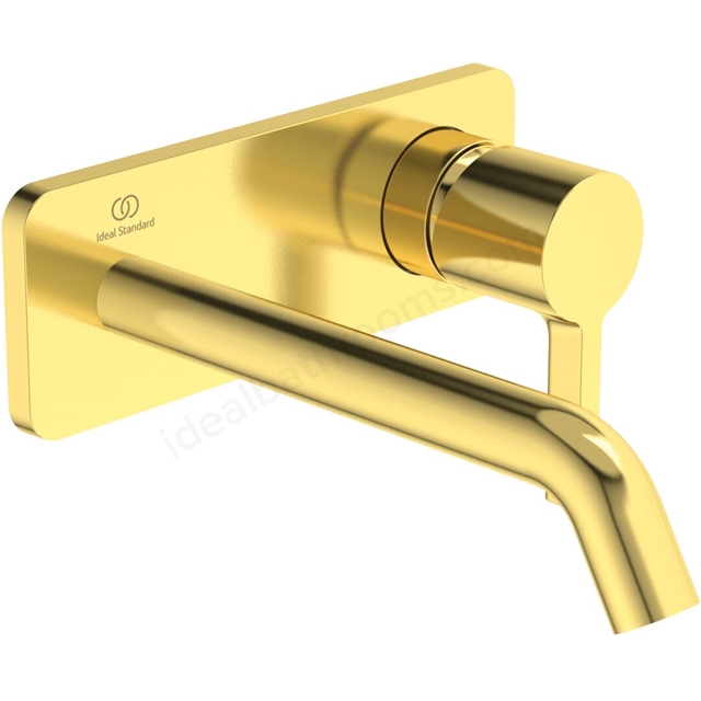 Atelier Joy single lever built-in basin mixer with 180mm spout; brushed gold