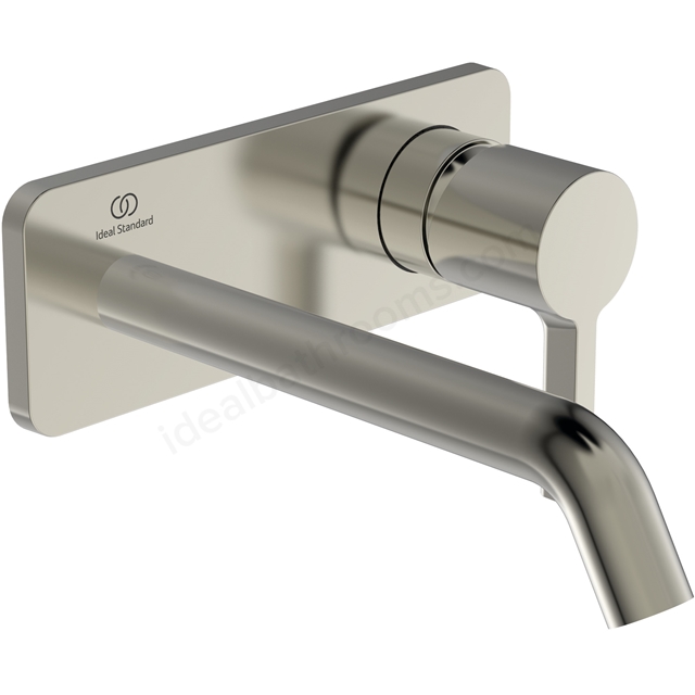 Atelier Joy single lever built-in basin mixer with 180mm spout; silver storm