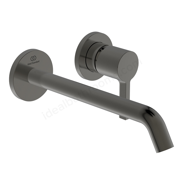 Atelier Joy single lever built-in basin mixer with 220mm spout; magnetic grey