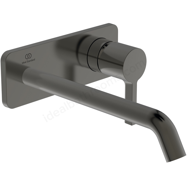 Atelier Joy single lever built-in basin mixer with 220mm spout; magnetic grey