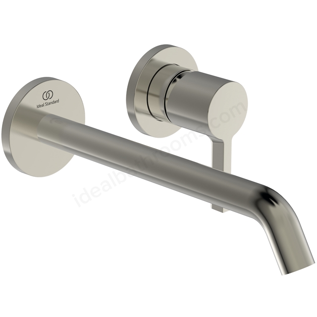 Atelier Joy single lever built-in basin mixer with 220mm spout; silver storm