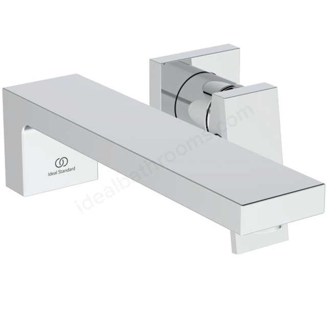 Atelier Extra single lever wall mounted basin mixer with 230mm spout; chrome