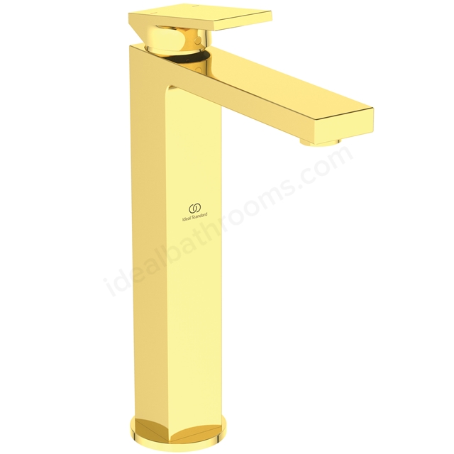 Atelier Extra vessel basin mixer brushed gold