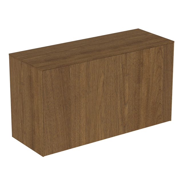 Atelier Conca 100cm Short Projection Basin Unit w/ 1 Exterior & 1 Interior Drawer (No Cutout) - Dark Walnut