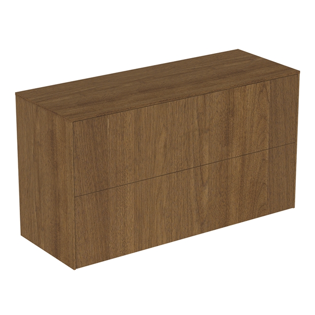 Atelier Conca 100cm Short Projection Basin Unit w/ 2 Drawers (No Cutout) - Dark Walnut