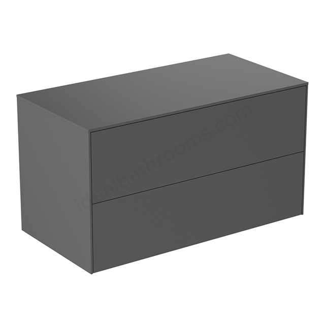 Atelier Conca 100cm Basin Unit w/ 2 Drawers (No Cutout) - Anthracite