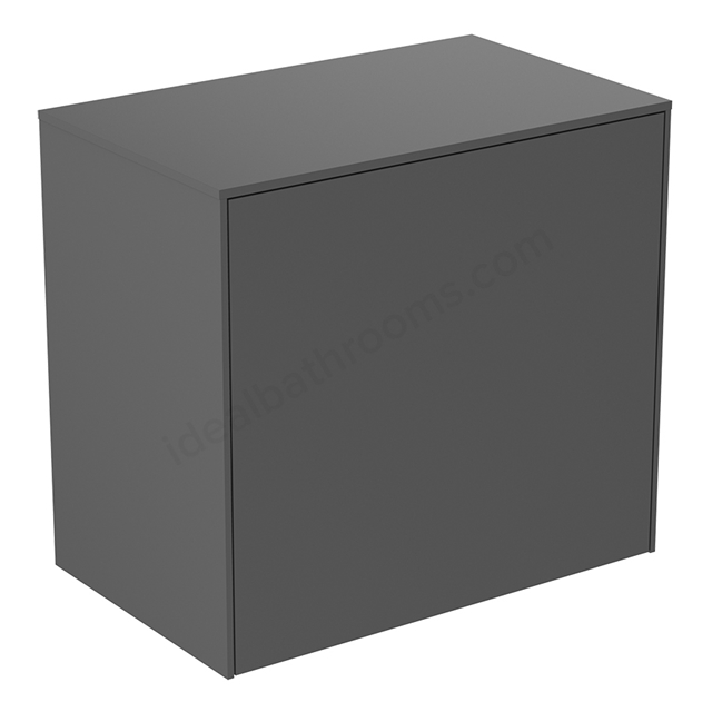 Atelier Conca 60cm Short Projection Basin Unit w/ 1 Exterior & 1 Interior Drawer (No Cutout) - Anthracite