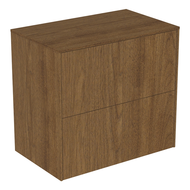 Atelier Conca 60cm Short Projection Basin Unit w/ 2 Drawers (No Cutout) - Dark Walnut