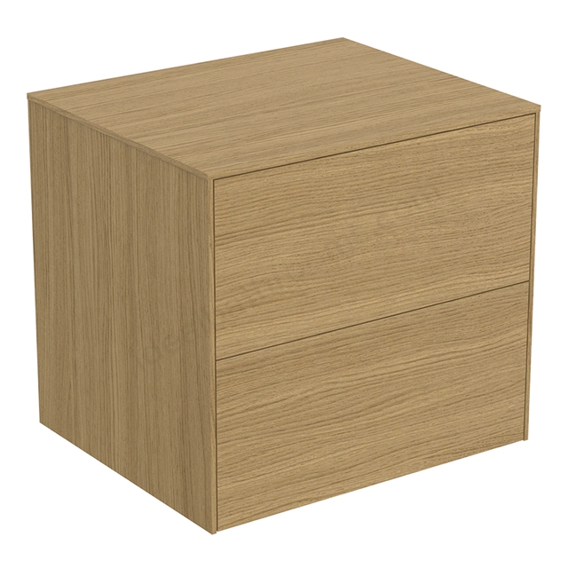 Atelier Conca 60cm Basin Unit w/ 2 Drawers (No Cutout) - Light Oak