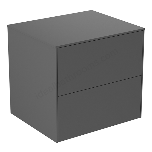 Atelier Conca 60cm Basin Unit w/ 2 Drawers (No Cutout) - Anthracite