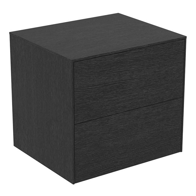 Atelier Conca 60cm Basin Unit w/ 2 Drawers (No Cutout) - Smoked Oak