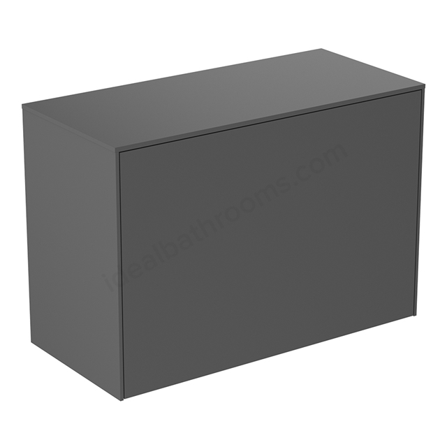 Atelier Conca 80cm Short Projection Basin Unit w/ 1 Exterior & 1 Interior Drawer (No Cutout) - Anthracite