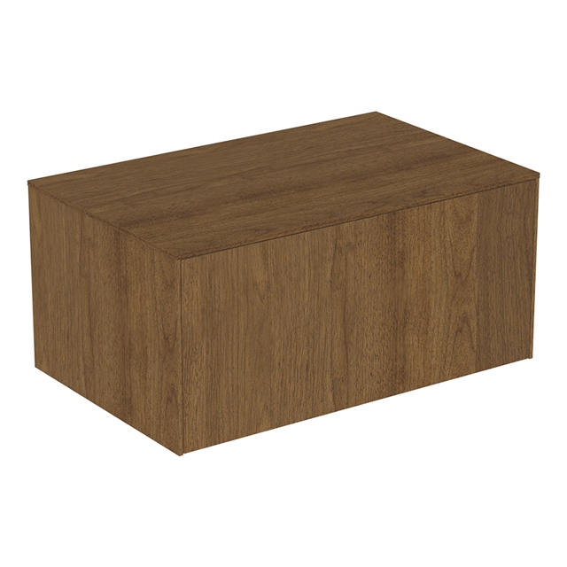 Atelier Conca 80cm Basin Unit; 1 Drawer (No Cutout) - Dark Walnut