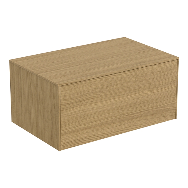 Atelier Conca 80cm Basin Unit; 1 Drawer (No Cutout) - Light Oak