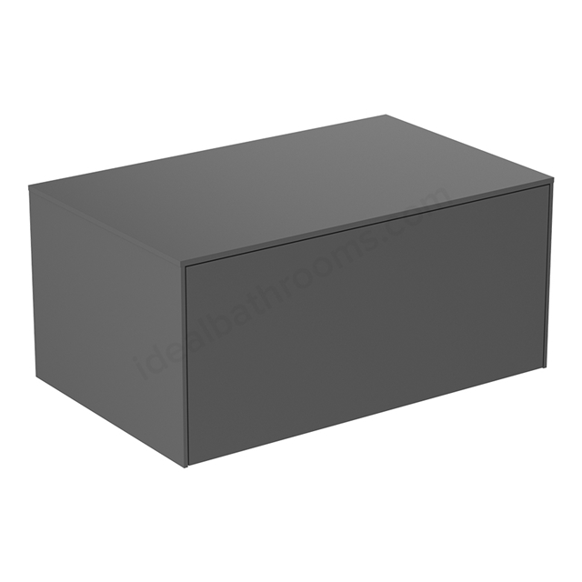 Atelier Conca 80cm Basin Unit; 1 Drawer (No Cutout) - Anthracite