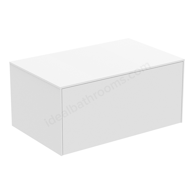 Atelier Conca 80cm Basin Unit; 1 Drawer (No Cutout) - Matt White