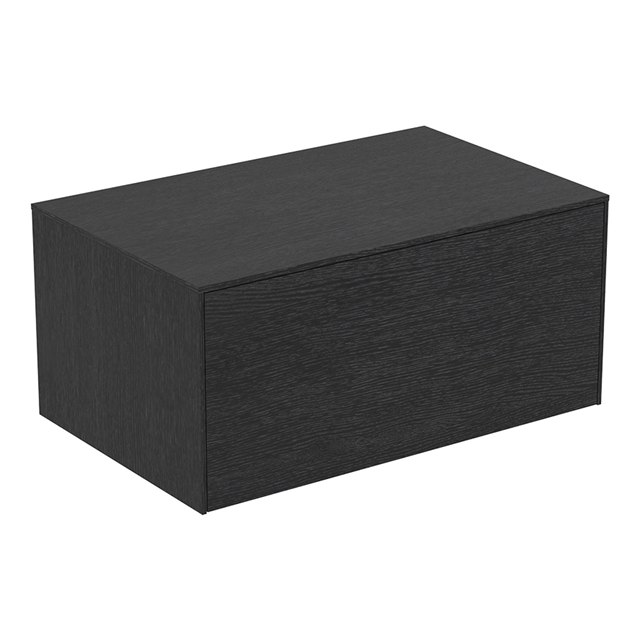 Atelier Conca 80cm Basin Unit; 1 Drawer (No Cutout) - Smoked Oak