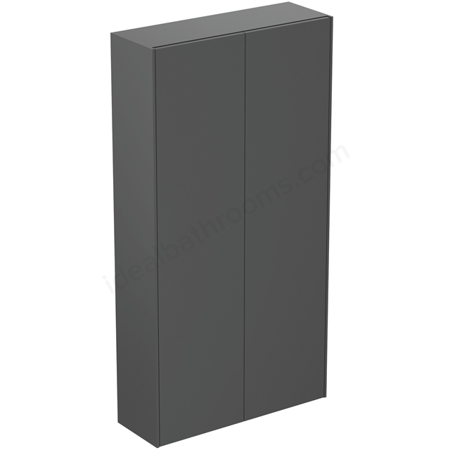 Atelier Conca 71cm double half column unit with 2 doors ; matt anthracite