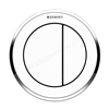 Geberit TYPE10 Dual Flush Button; For Furniture; Gloss Chrome/White