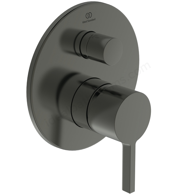 Atelier Joy single lever built-in shower with diverter; magnetic grey