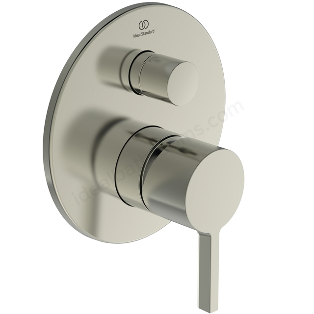 Atelier Joy single lever built-in shower with diverter; silver storm