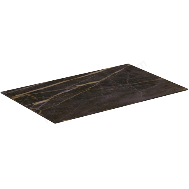 Atelier Conca 80cm ceramic worktop; black desire marble 