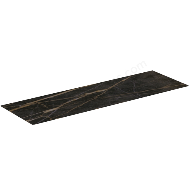 Atelier Conca 160cm ceramic worktop; black desire marble 