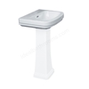 Essential Iris 550mm Pedestal Basin 2 Tap Holes