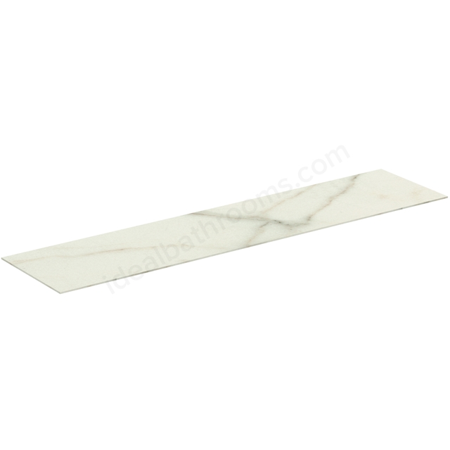 Atelier Conca 160cm short projection ceramic worktop; calacatta marble 