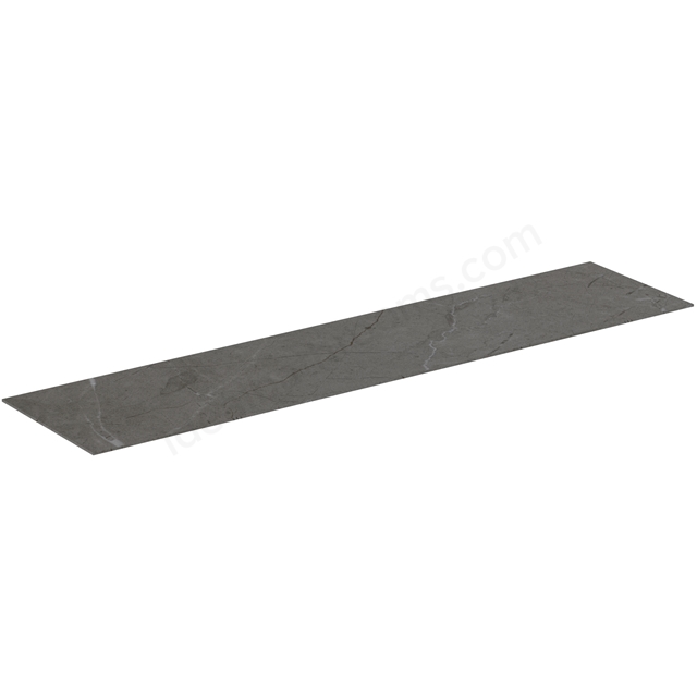 Atelier Conca 160cm short projection ceramic worktop; grey stone